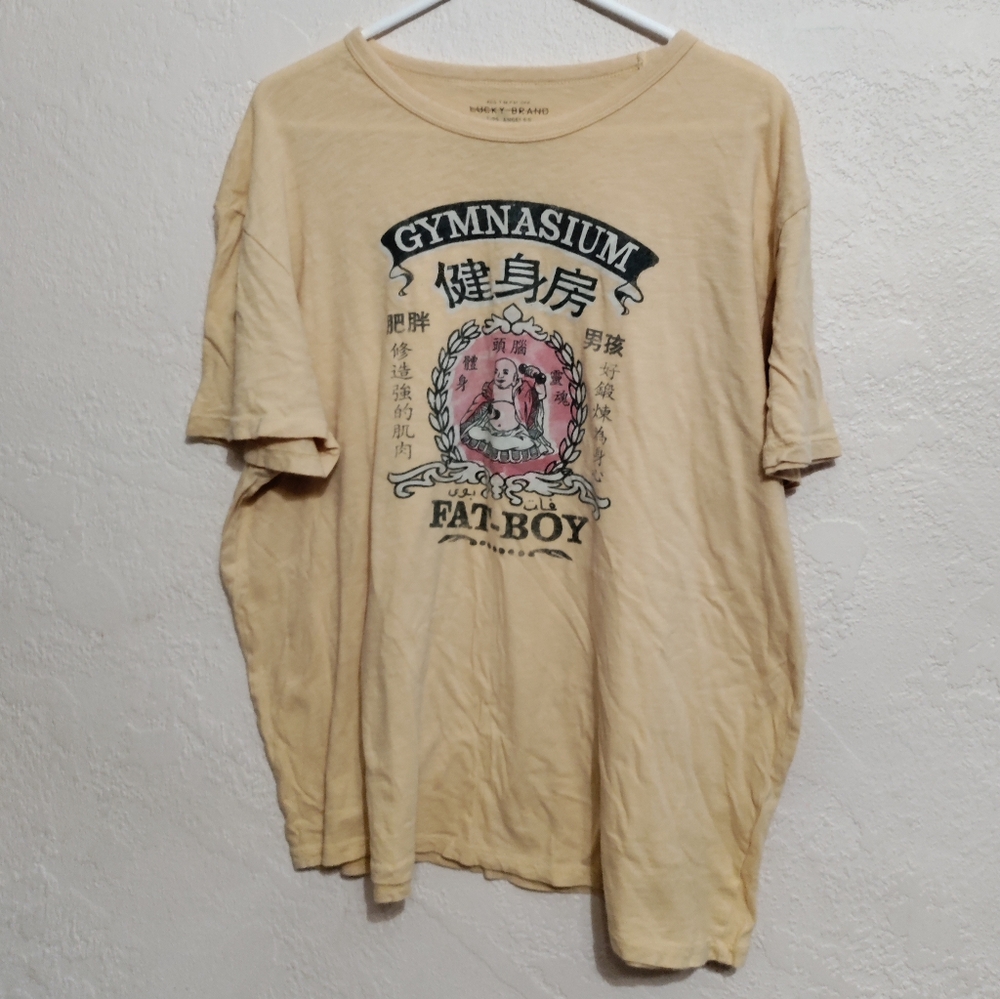 NWOT Lucky Brand Mens T-shirt XL super soft Buddha graphic